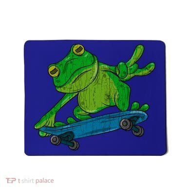 Frog On Skateboard Funny Graphic Cute Gift Mousepad