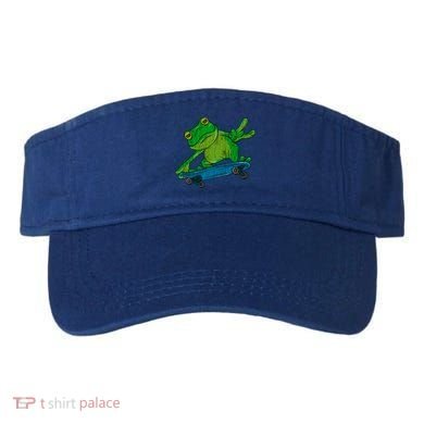Frog On Skateboard Funny Graphic Cute Gift Visor