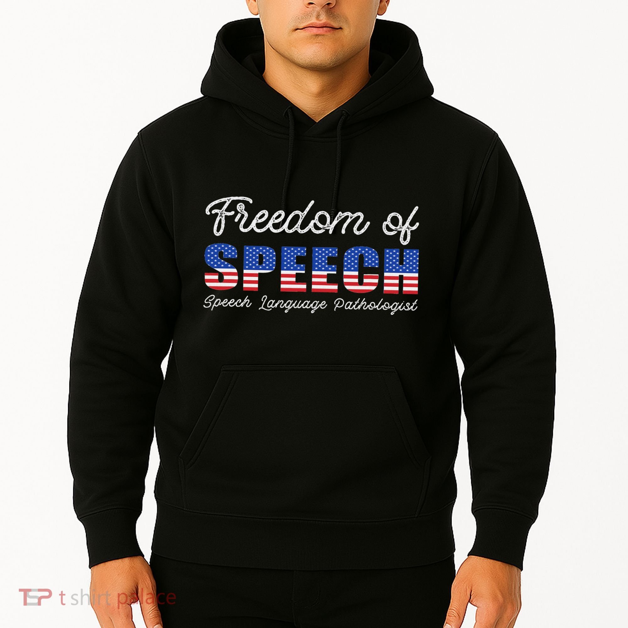 Freedom Of Speech Therapy Pathologist Slp Gift Language Hoodie