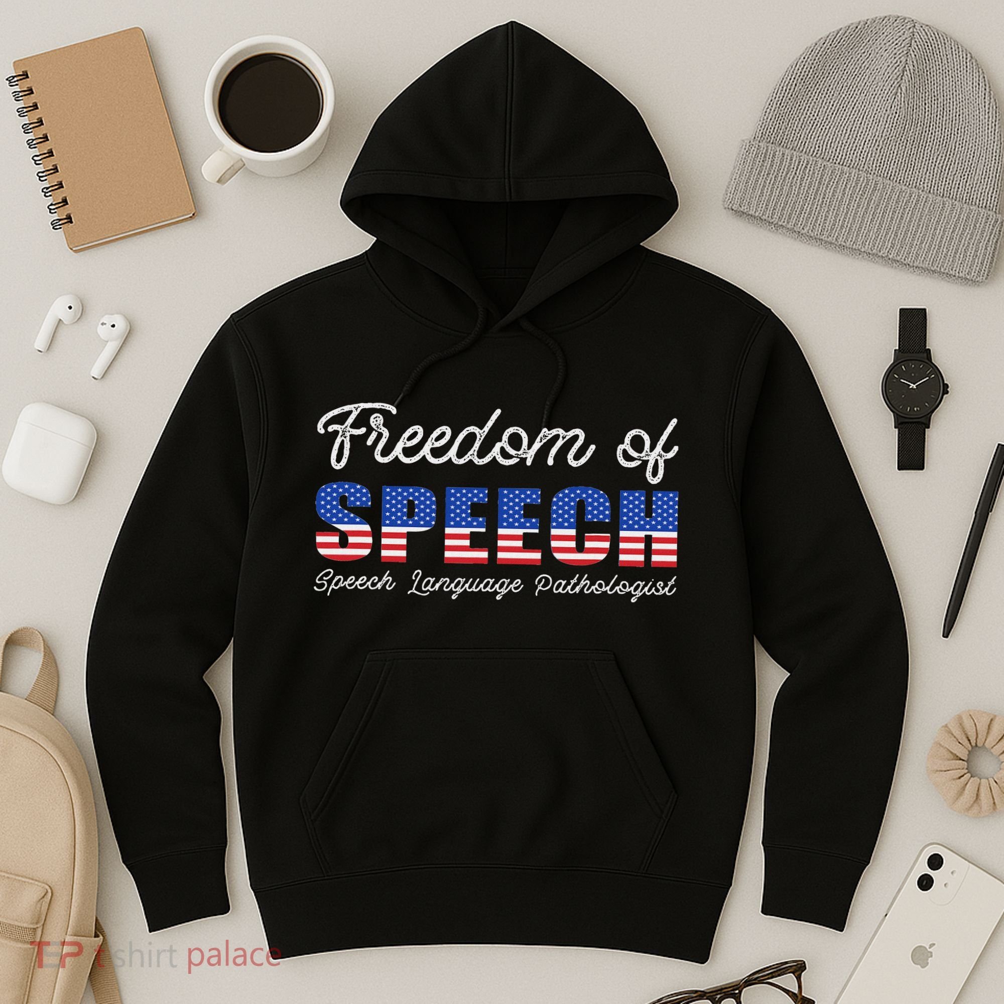 Freedom Of Speech Therapy Pathologist Slp Gift Language Hoodie
