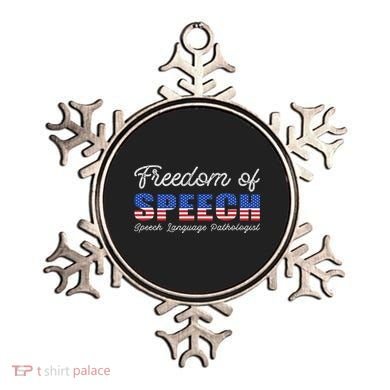Freedom Of Speech Therapy Pathologist Slp Gift Language Ornament