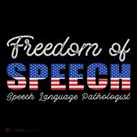 Freedom Of Speech Therapy Pathologist Slp Gift Language Ornament thumb 1