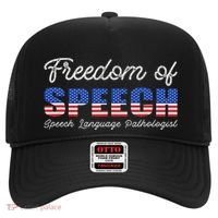 Freedom Of Speech Therapy Pathologist Slp Gift Language Hat thumb 0