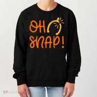 Funny Oh Snap Thanksgiving Turkey Wishbone Women's Sweatshirt thumb 0