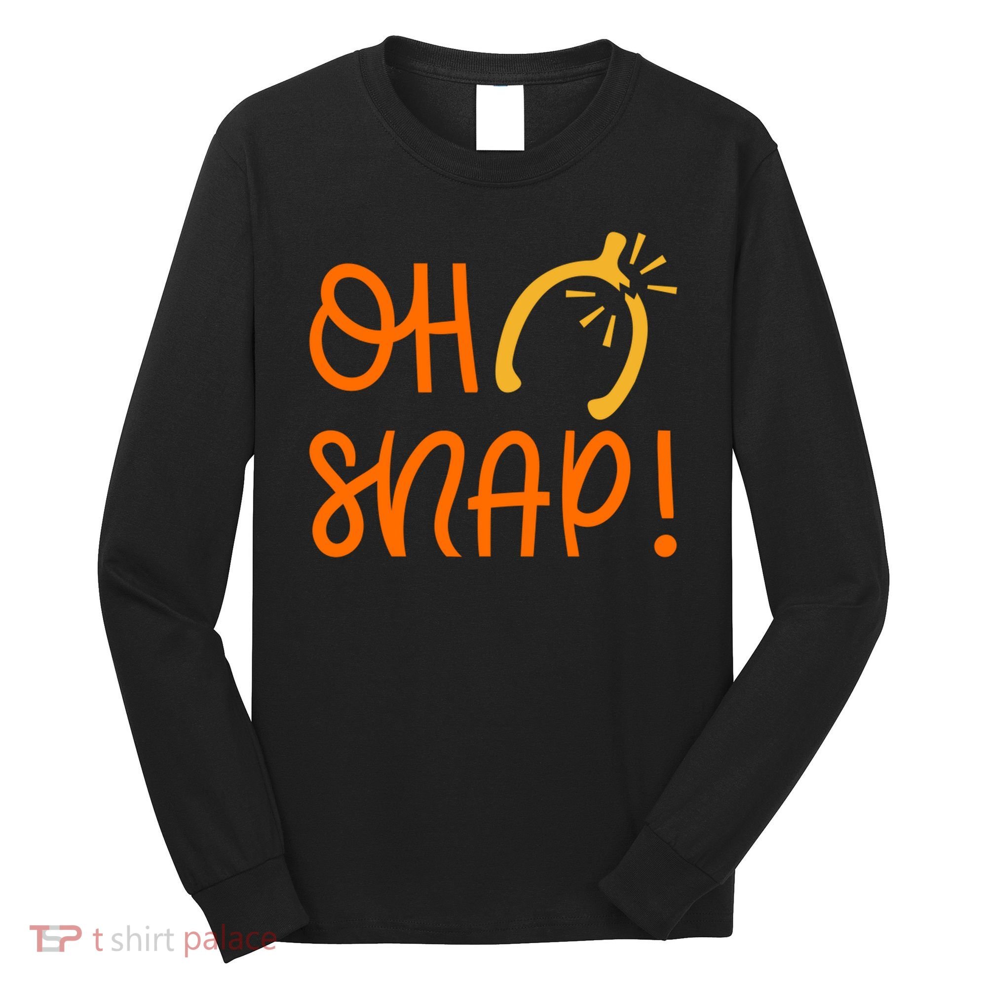 Funny Oh Snap Thanksgiving Turkey Wishbone Long Sleeve Shirt