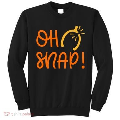 Funny Oh Snap Thanksgiving Turkey Wishbone Sweatshirt