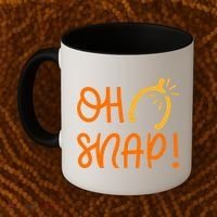 Funny Oh Snap Thanksgiving Turkey Wishbone Coffee Mug thumb 2