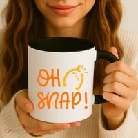 Funny Oh Snap Thanksgiving Turkey Wishbone Coffee Mug thumb 3