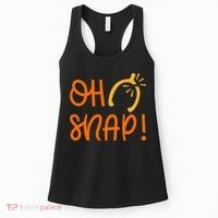 Funny Oh Snap Thanksgiving Turkey Wishbone Women's Tank Top thumb 0
