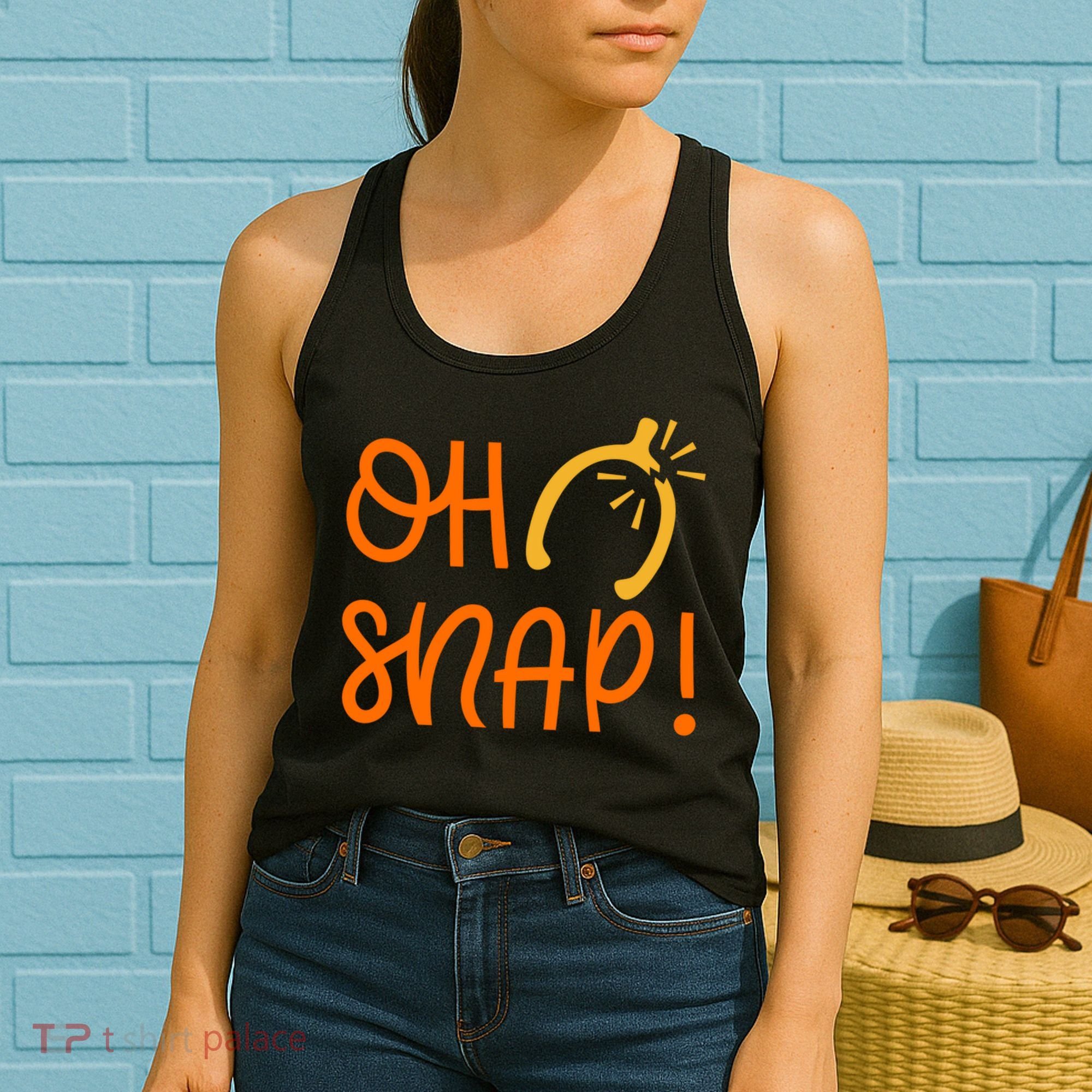 Funny Oh Snap Thanksgiving Turkey Wishbone Women's Tank Top