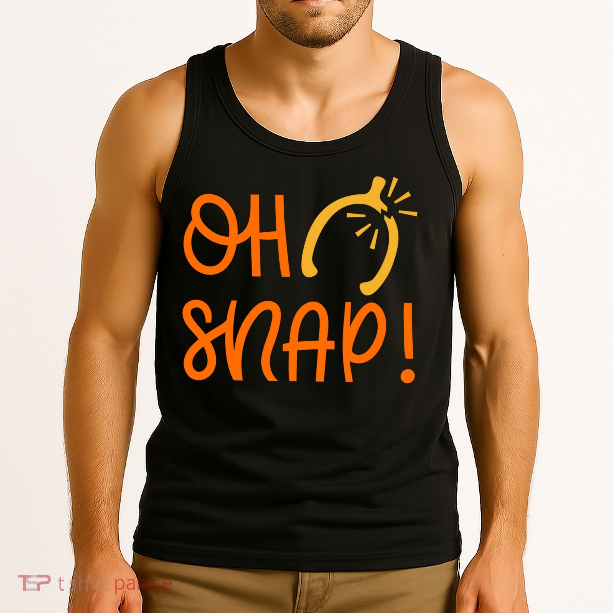Funny Oh Snap Thanksgiving Turkey Wishbone Tank Top