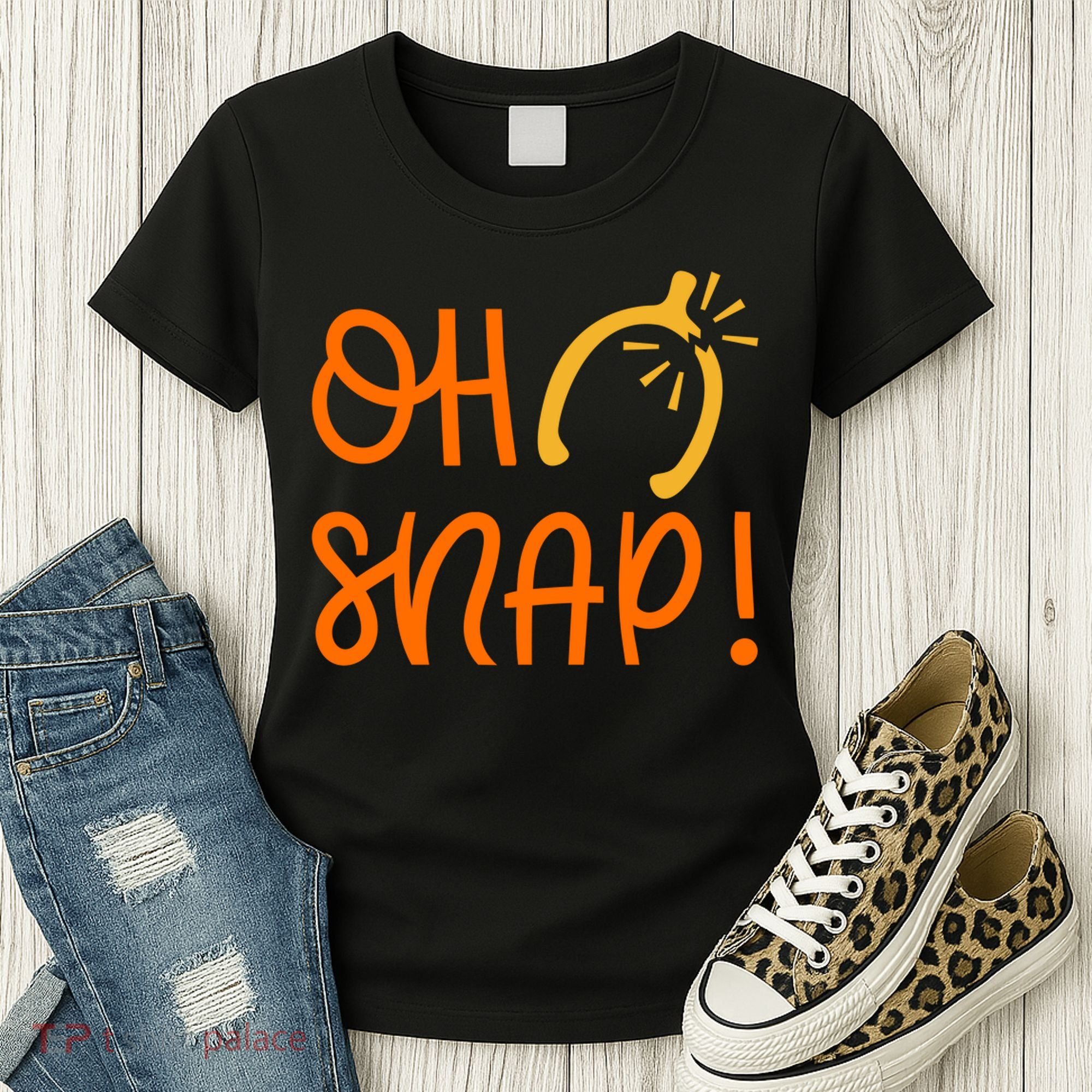 Funny Oh Snap Thanksgiving Turkey Wishbone Women's T-Shirt