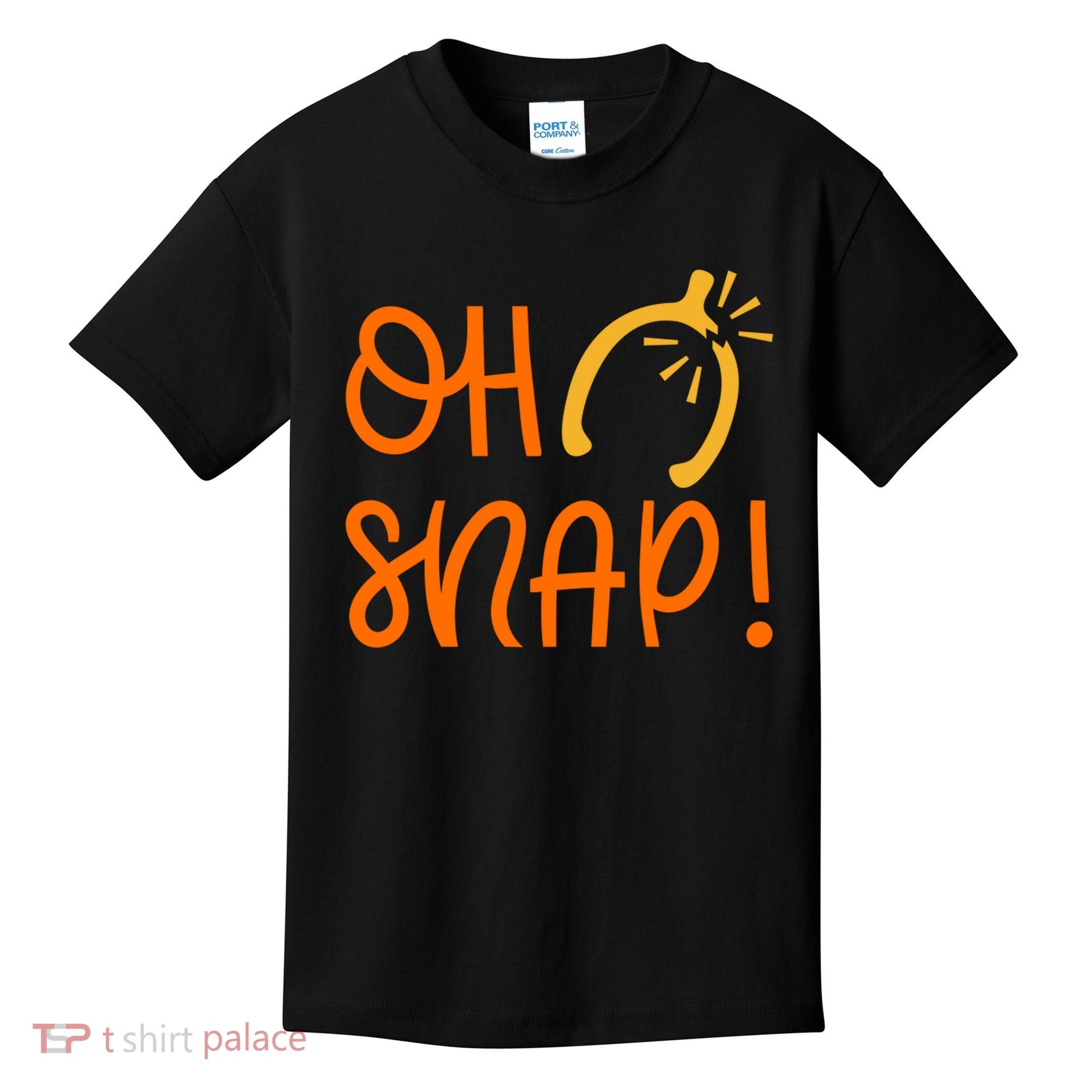 Funny Oh Snap Thanksgiving Turkey Wishbone Kids T-Shirt