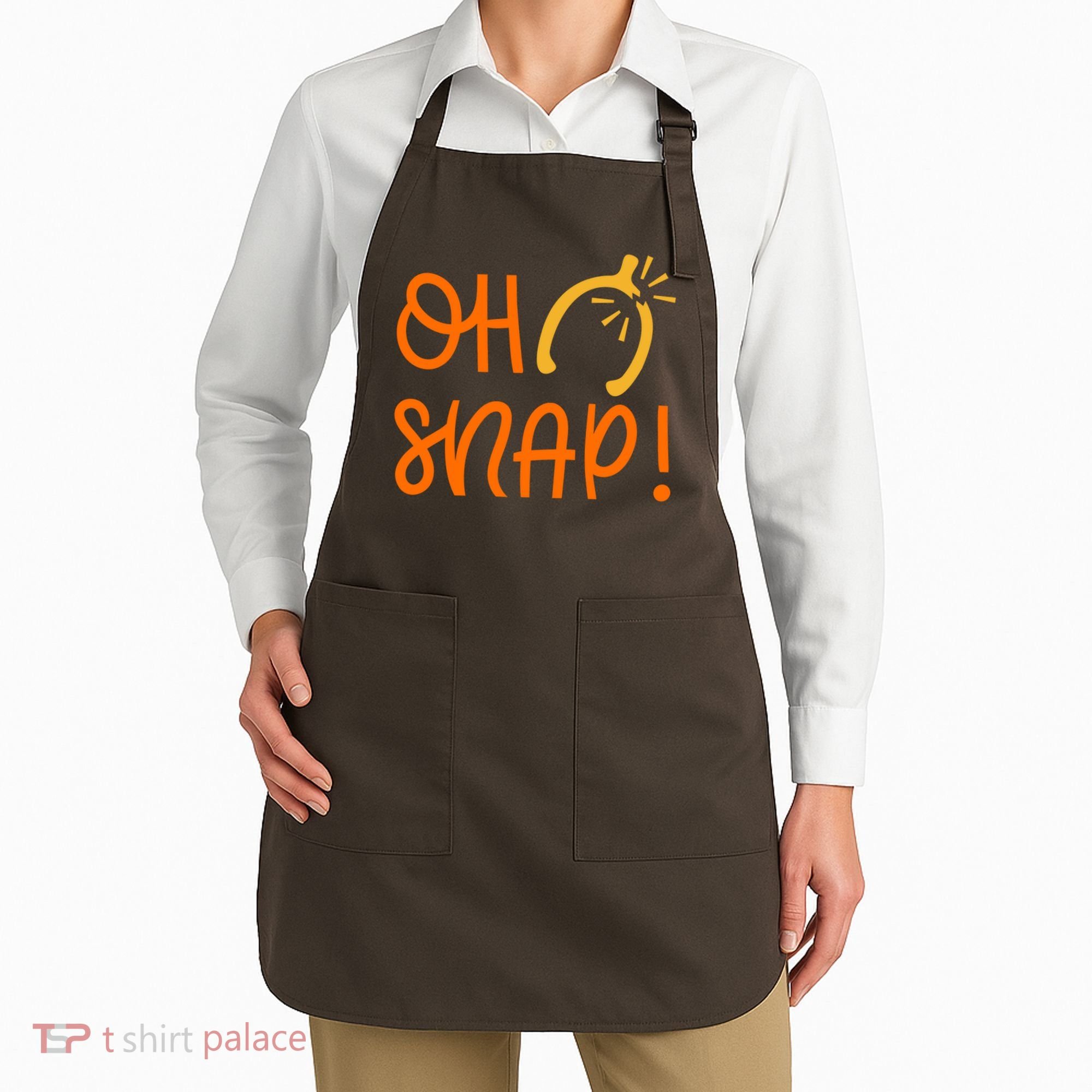 Funny Oh Snap Thanksgiving Turkey Wishbone Apron