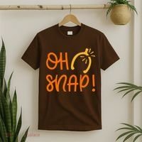 Funny Oh Snap Thanksgiving Turkey Wishbone T-Shirt thumb 2