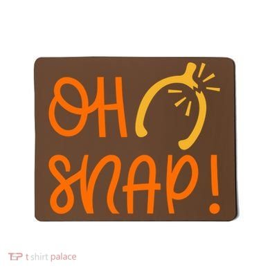 Funny Oh Snap Thanksgiving Turkey Wishbone Mousepad