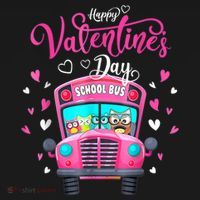 Funny Owls School Bus Driver Happy Valentines Day Visor thumb 3