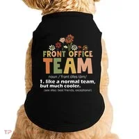 Front Office Squad Team For Administrative Assistants Doggie Tank thumb 0