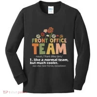 Front Office Squad Team For Administrative Assistants Kids Long Sleeve Shirt thumb 0