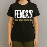 Fencing Other Sports Are Pointless Fencer Epee Fencing T-Shirt thumb 4