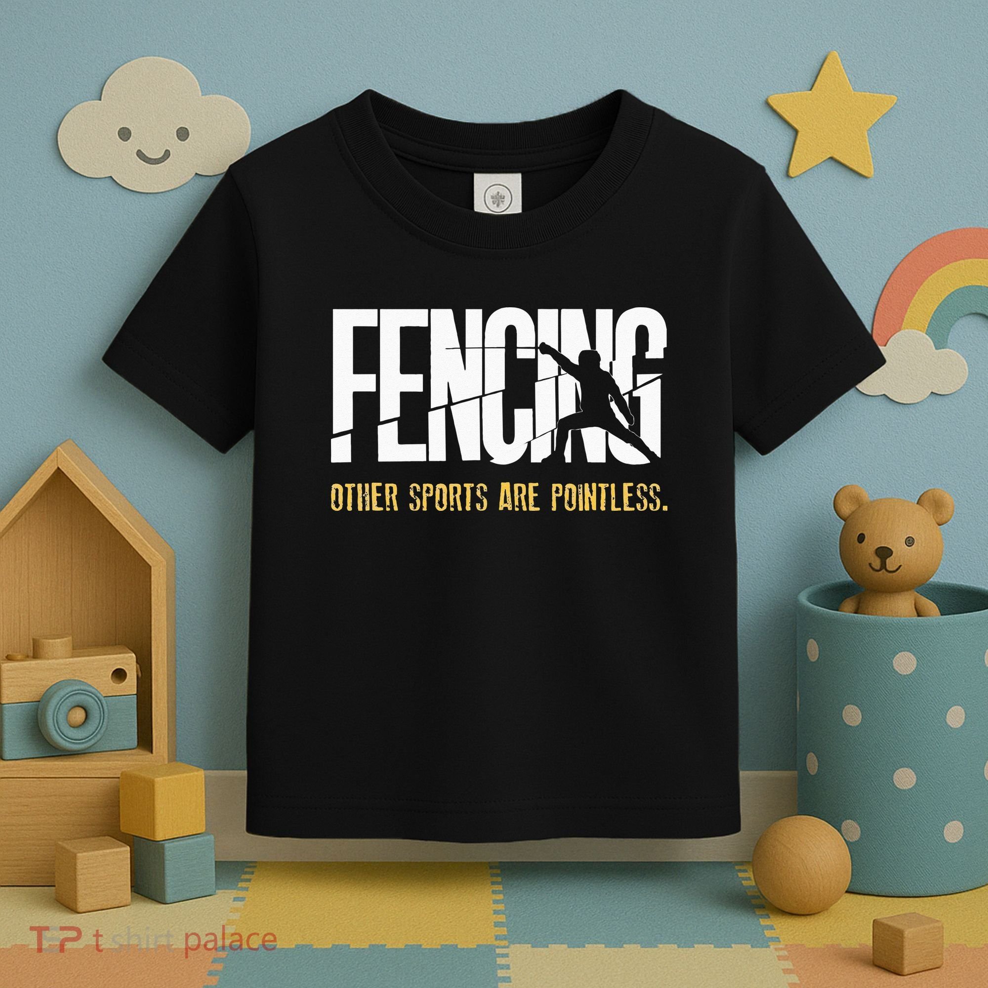 Fencing Other Sports Are Pointless Fencer Epee Fencing Toddler T-Shirt