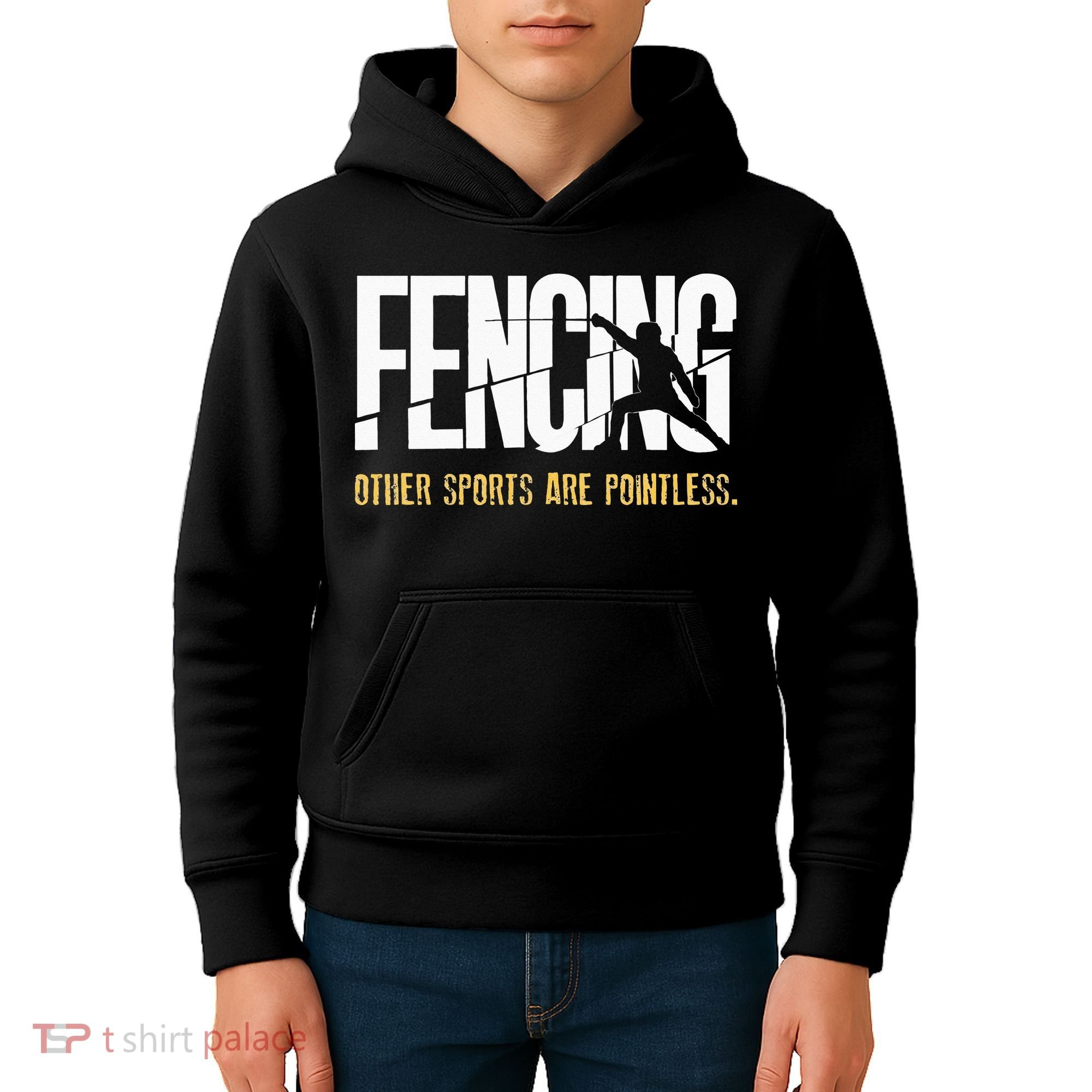 Fencing Other Sports Are Pointless Fencer Epee Fencing Kids Hoodie
