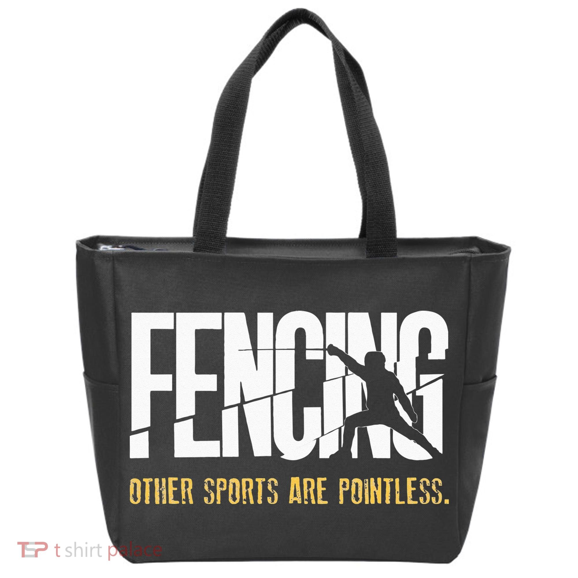 Fencing Other Sports Are Pointless Fencer Epee Fencing Tote Bag