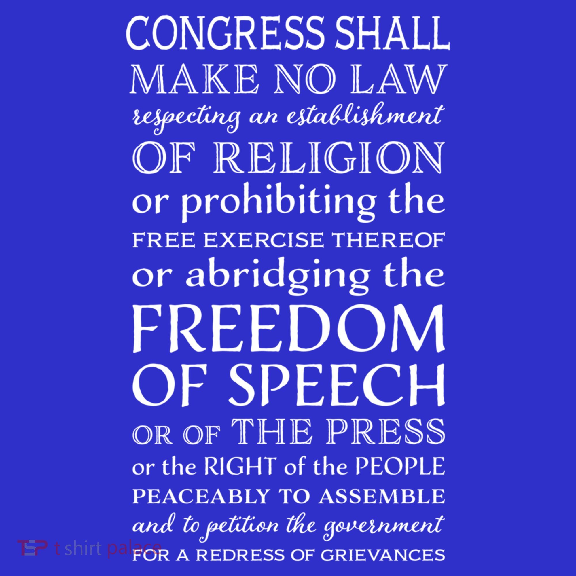 Freedom Of Speech American Bill Of Rights Gift Mousepad