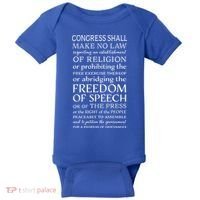Freedom Of Speech American Bill Of Rights Gift Baby Bodysuit thumb 0