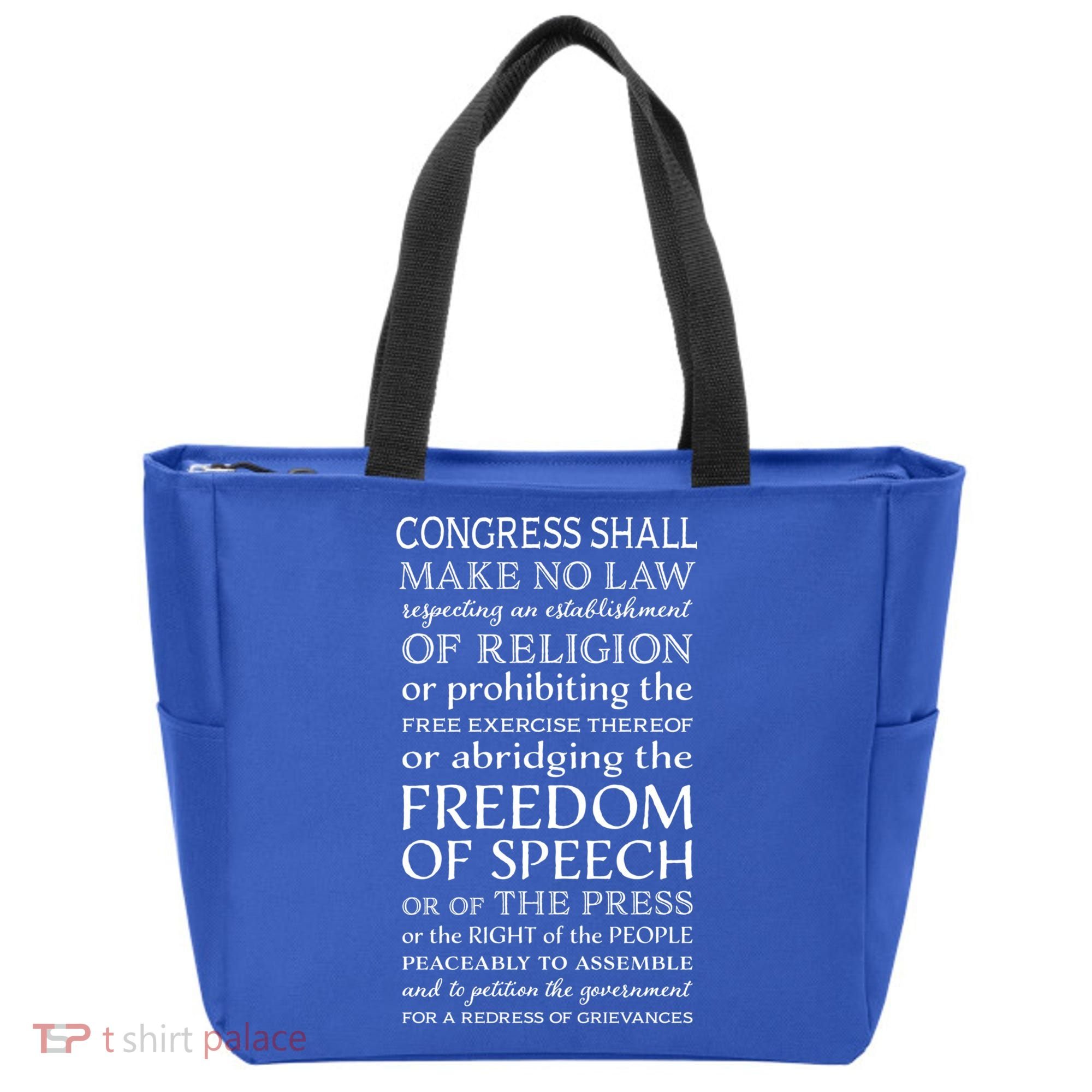 Freedom Of Speech American Bill Of Rights Gift Tote Bag