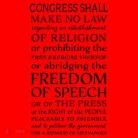 Freedom Of Speech American Bill Of Rights Gift Santa Hat thumb 1