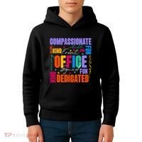 Front Office Squad Front Office Secretary Team Kids Hoodie thumb 4