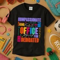 Front Office Squad Front Office Secretary Team Kids T-Shirt thumb 3