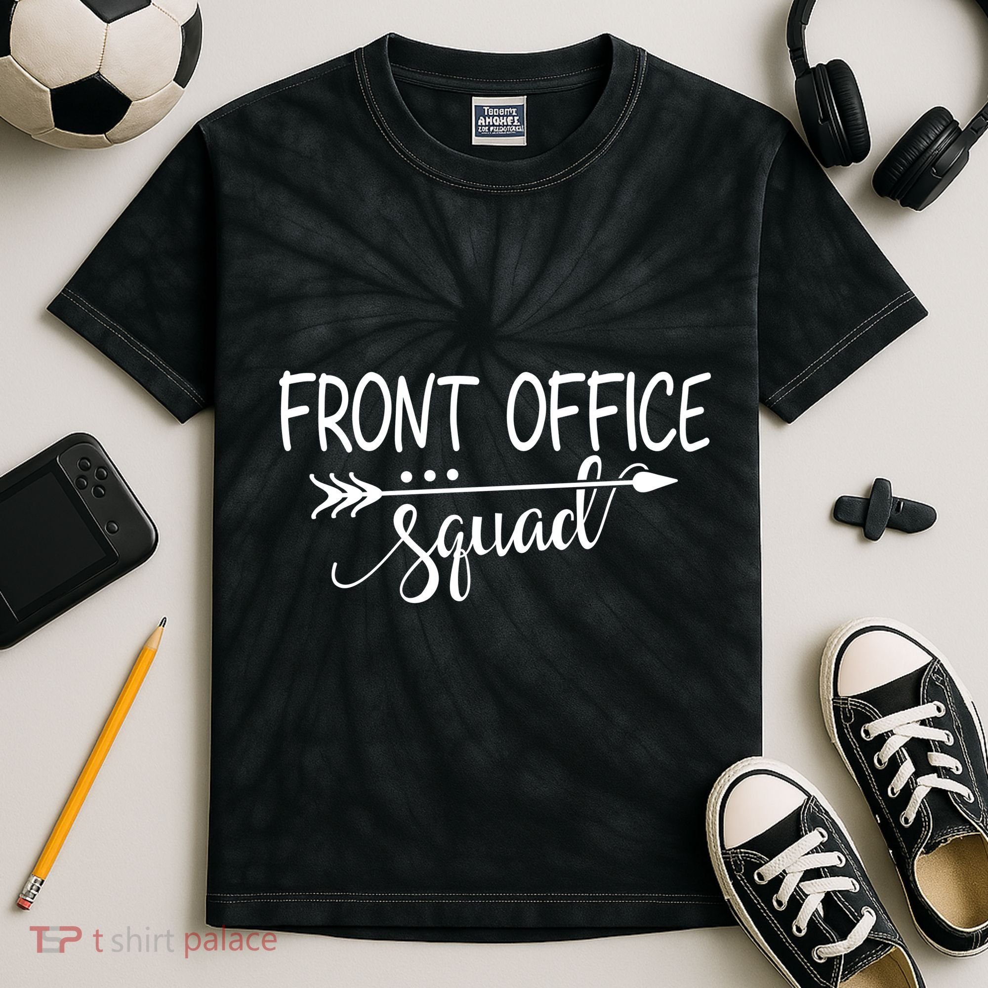 Front Office Squad Kids Tie-Dye T-Shirt