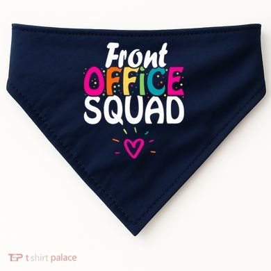 Front Office Squad Administrative Assistant School Secretary USA-Made Doggie Bandana