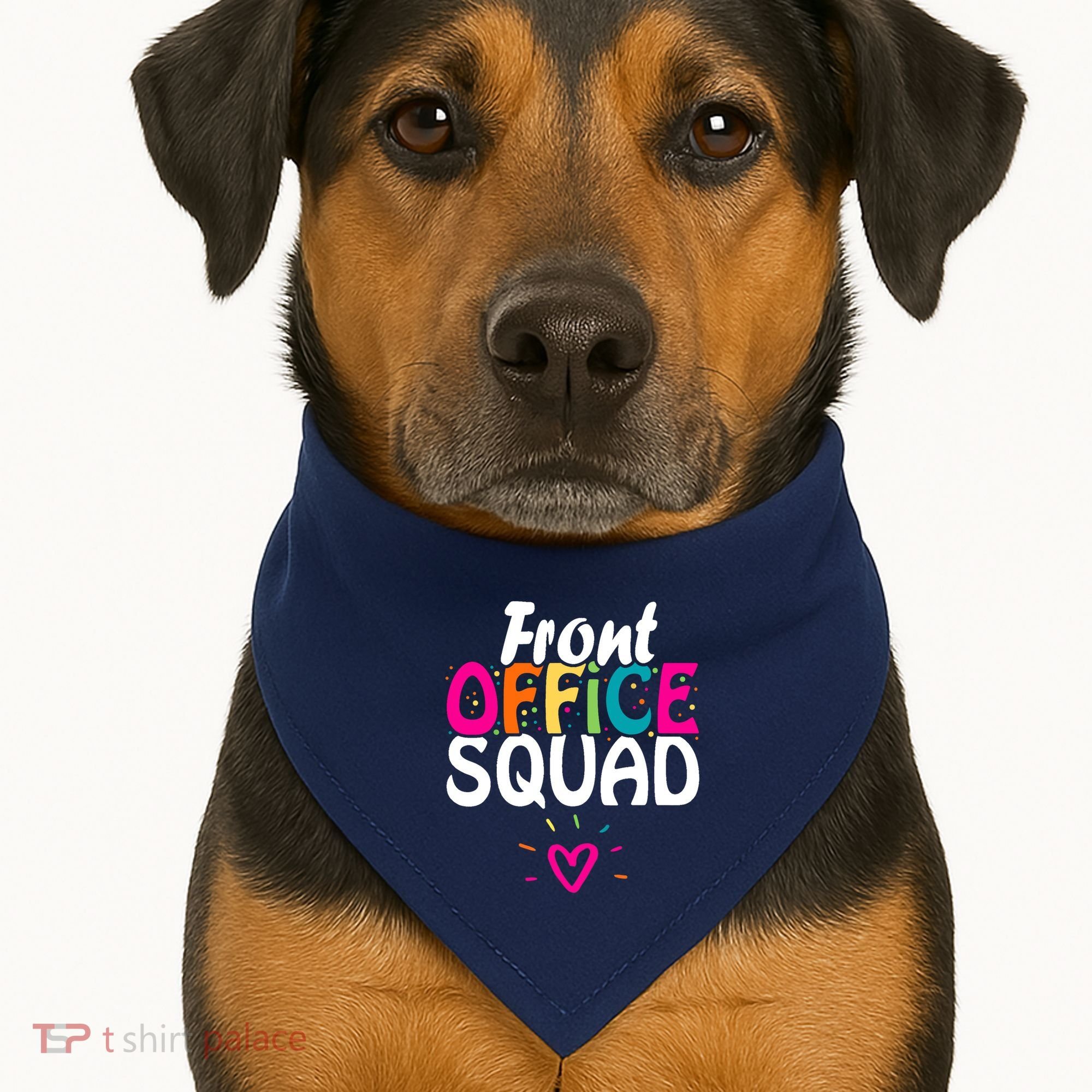 Front Office Squad Administrative Assistant School Secretary USA-Made Doggie Bandana