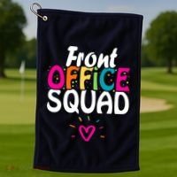 Front Office Squad Administrative Assistant School Secretary Golf Towel thumb 1