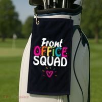 Front Office Squad Administrative Assistant School Secretary Golf Towel thumb 2