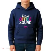 Front Office Squad Administrative Assistant School Secretary Kids Hoodie thumb 4