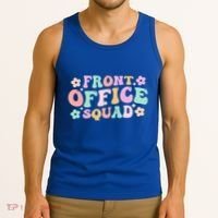 Front Office Squad Administrative Assistant School Secretary Great Gift Tank Top thumb 3