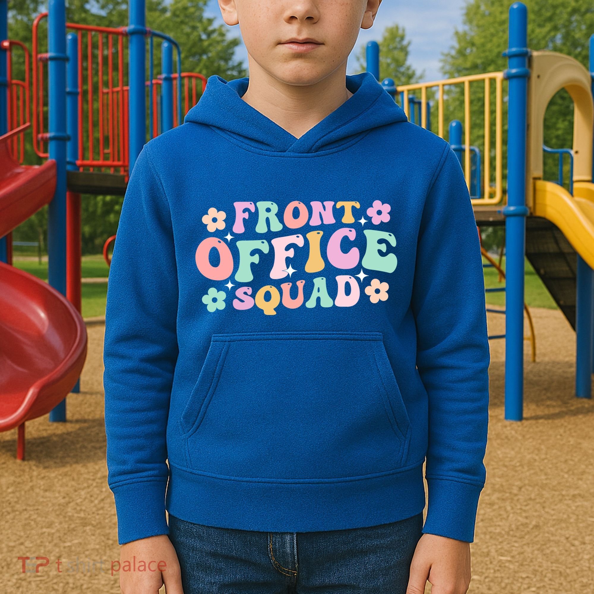 Front Office Squad Administrative Assistant School Secretary Great Gift Kids Hoodie