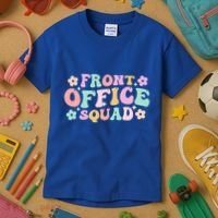 Front Office Squad Administrative Assistant School Secretary Great Gift Kids T-Shirt thumb 3