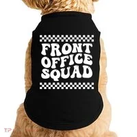 Front Office Squad Administrative Assistant School Secretary Gift Doggie Tank thumb 0