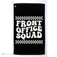 Front Office Squad Administrative Assistant School Secretary Gift Golf Towel thumb 0