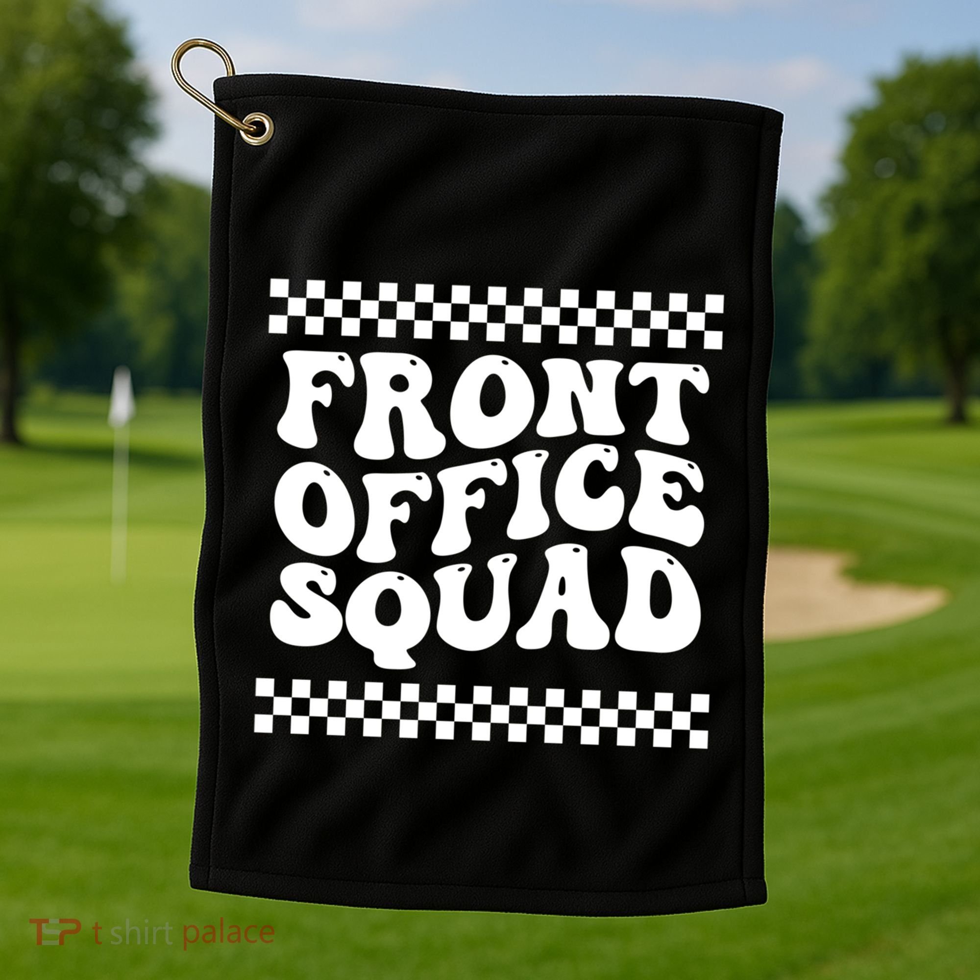 Front Office Squad Administrative Assistant School Secretary Gift Golf Towel