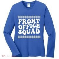 Front Office Squad Administrative Assistant School Secretary Gift Women's Long Sleeve Shirt thumb 0