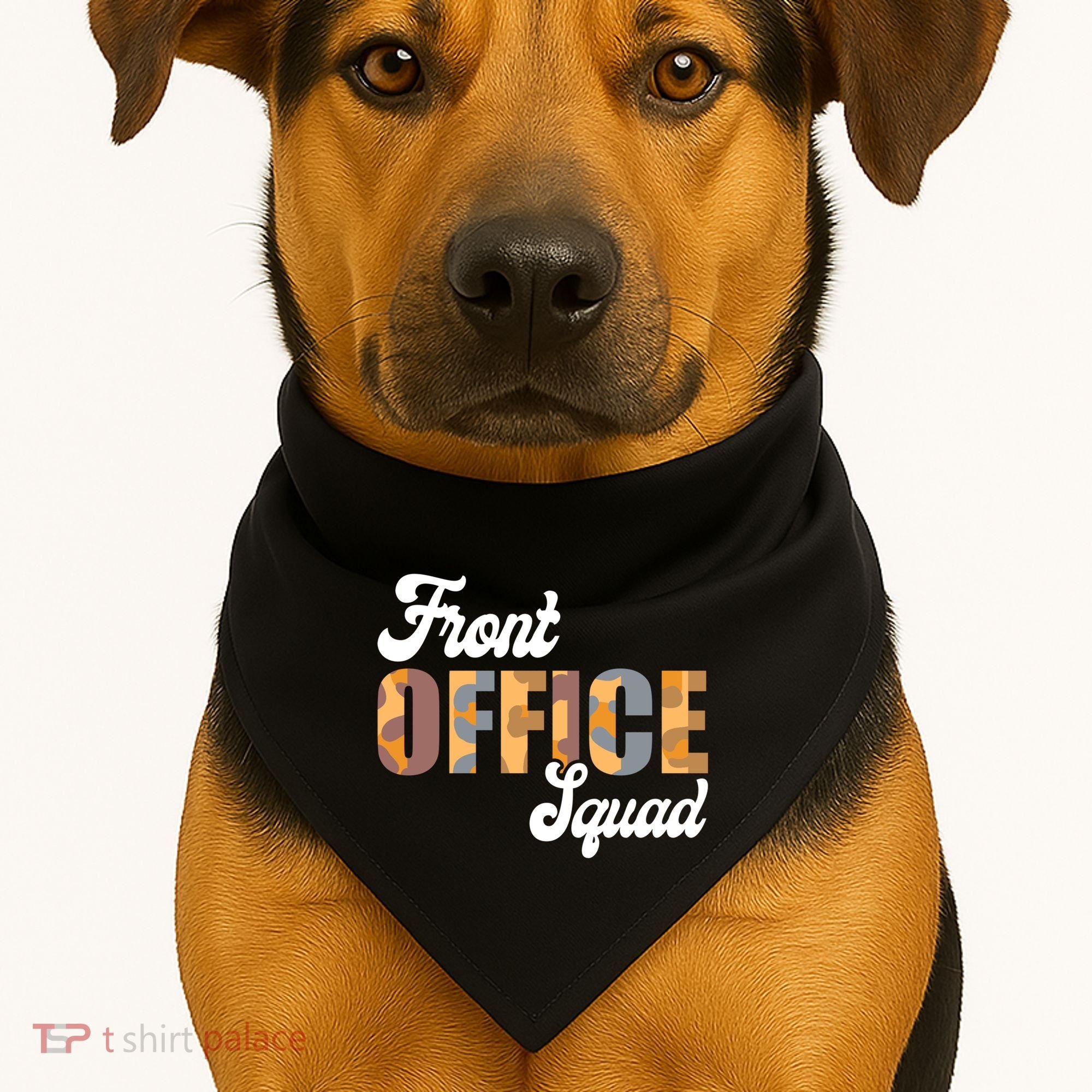 Front Office Squad Administrative Assistant School Secretary Cute Gift USA-Made Doggie Bandana