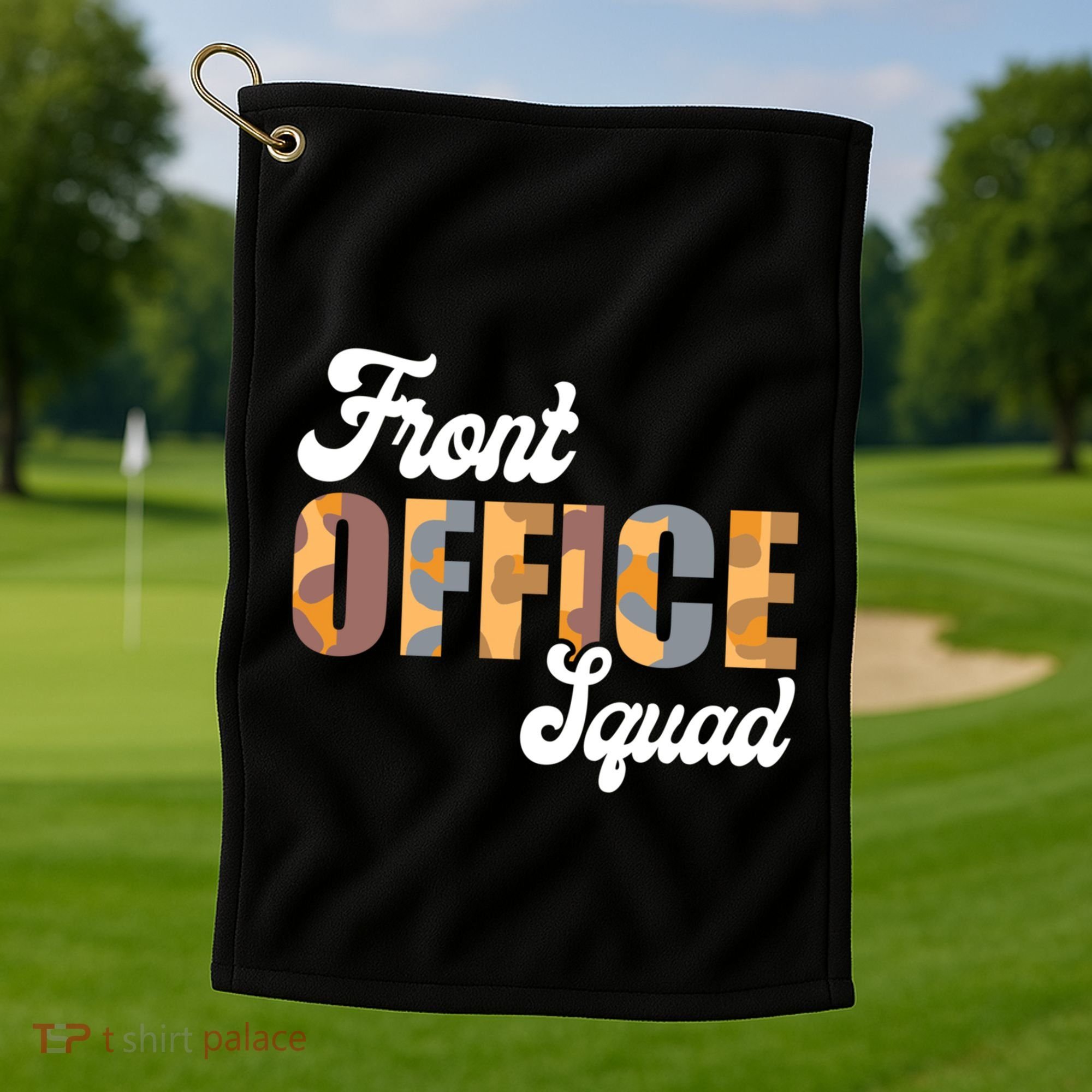 Front Office Squad Administrative Assistant School Secretary Cute Gift Golf Towel