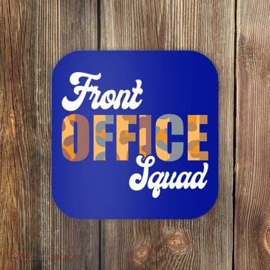 Front Office Squad Administrative Assistant School Secretary Cute Gift Coaster
