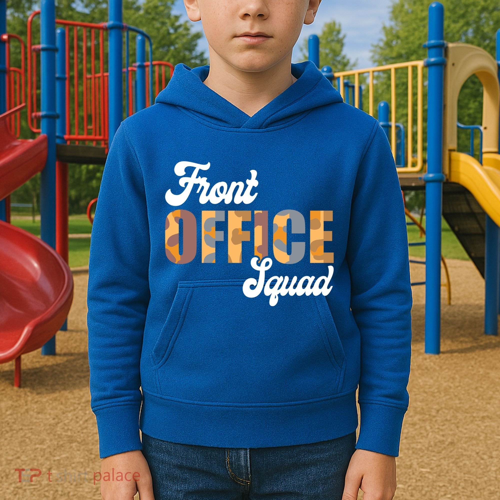Front Office Squad Administrative Assistant School Secretary Cute Gift Kids Hoodie